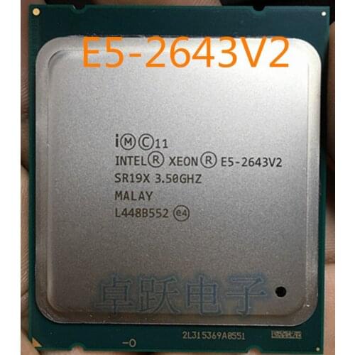 QS Version E5-2643V2 CPU 6-cores 3.50GHZ 25MB 22nm E5 2643V2 LGA2011 E5 2643 V2 free shipping