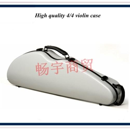 High quality Professional violin case 4/4 FRP carbon fiber white Fashion style violin parts violin accessories 045