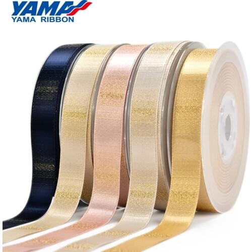 YAMA Ombre Gold Purl Ribbon 9mm 16mm 25mm 38mm 100yards/roll 3/8" 5/8/' 1" 1.5" inch Fashion Ribbons Gifts Crafts Wedding Dress