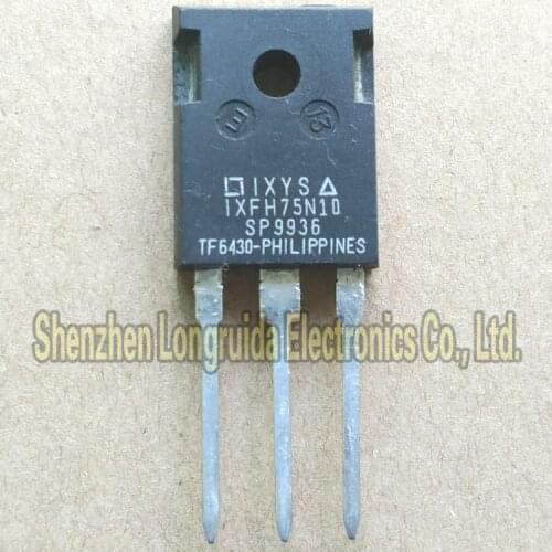 10PCS IXFH75N10 75N10 TO-247 MOSFET TRANSISTOR 75A 100V
