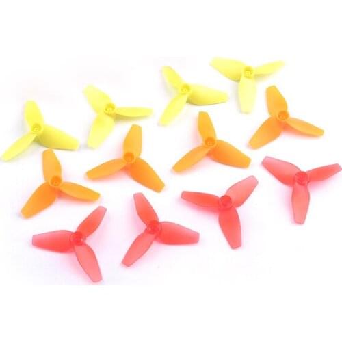 2pair CW CCW 40mm Three-blade Propellers 3 Leaf Blades 1.0mm Shaft for Mobula7 716/720/8520 Motors and 0603/0703 Brushless Motor