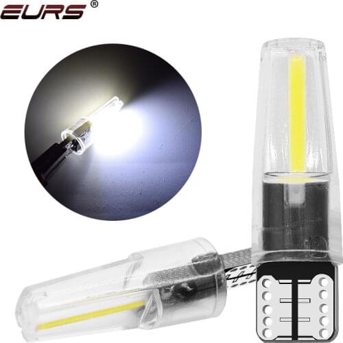 2pcs New LED W5W T10 194 168 W5W COB Led Parking Bulb Auto Wedge Clearance Lamp Silica Dome Reading Light Bulb White red amber