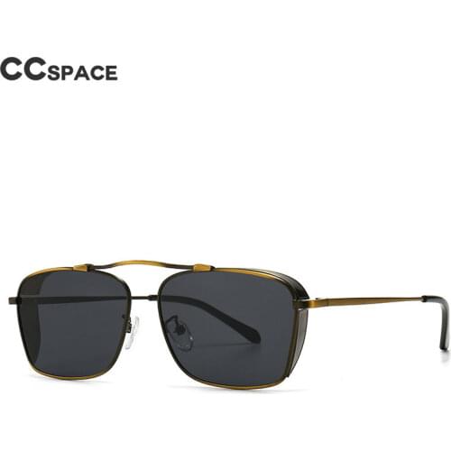 46377 Retro Square Pilot Sunglasses Men Women Fashion Shades UV400 Vintage Glasses