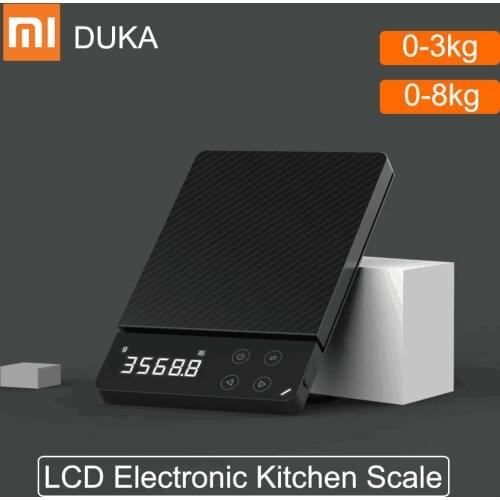 Xiaomi DUKA ATuMan ES1 0-8KG Household LCD Digital Electronic Scale Multi-function HD Backlit Electronic Food Scales For Kitchen