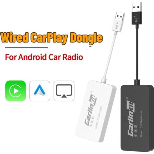 Carlinkit Wired Apple CarPlay Android Auto Carplay Dongle For Android System Screen Smart Link Support Mirror-Link IOS 14 Music