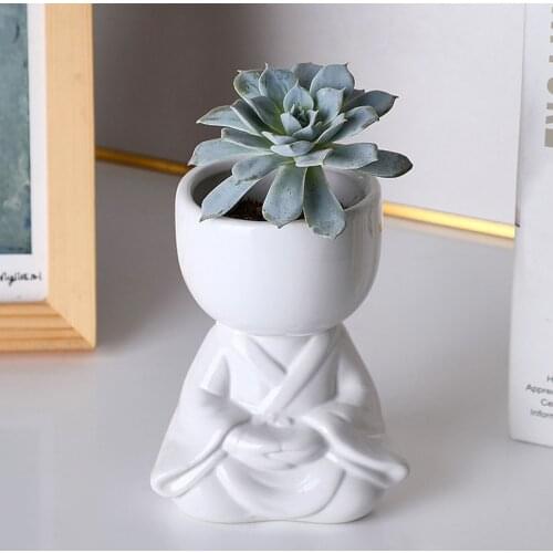 Humanoid Ceramic Flower Pot Vase Plant Pot Ceramic Crafts Fleshy Flower Vase Home Decoration Succulent Flower Pot Container