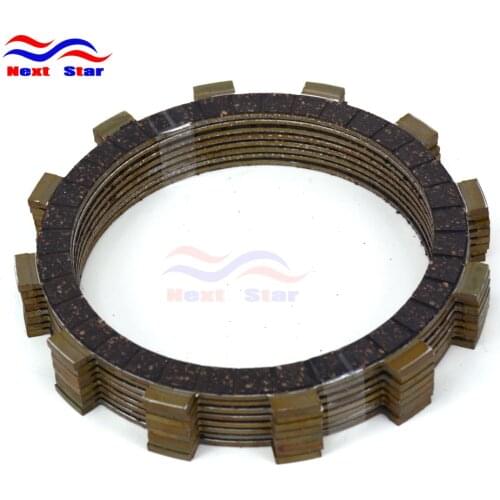Motorcycle Clutch Disc Friction Plates Set 8pcs for XJR400 06 XJR400R 00-15 FJ600 84-85 FZ600 86-88 XJ600S 92-03 XJ650 XJ750R