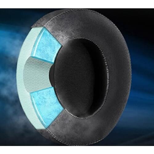 1Pair Leather Earpads Breathable Ear Pad Cushion for Razer Nari 7.1 THX Headset
