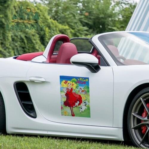 EARLFAMILY 43cm x 31.1cm for Candy Candy Funny Car Stickers Waterproof Sunscreen Decals Camper JDM Personality Vinyl Car Wrap