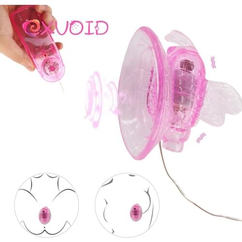EXVOID Clitoris Oral Lick Vibrator Wearable Sucker Vibrator Sex Toys for Women Breast Massager Adult Products Remote Control