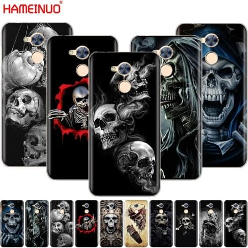 HAMEINUO Horror Skull Cover Case for Huawei Honor V10 4A 5A 6A 6C 6X 7X 8 9 NOVA PLUS LITE