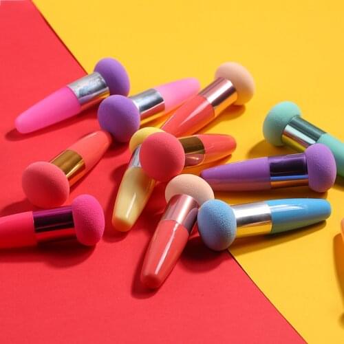 Cosmetic Puff Powder Brush Cute Mushroom Shape Head Makeup Foundation Sponge Puff Beauty Facial Cosmetics Tools