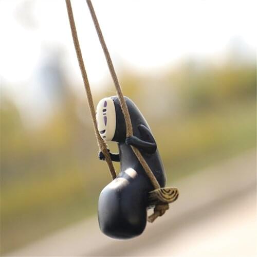 Swinging Faceless Male Car Pendant Spirited Away Car Rear View Mirror Pendant Pendant Pendant Interior Jewelry