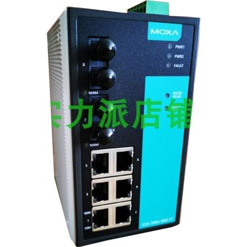 New Original Spot Photo For MOXA EDS-508A-MM-ST Managed Redundant Industrial Ethernet Switch Multi-mode