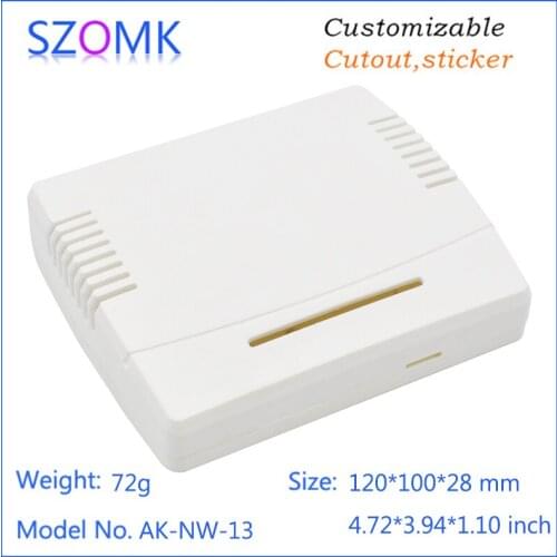 1 piece, 120*100*28mm hot selling new plastic network instrument enclosure szomk router plastic case abs plastic junction box