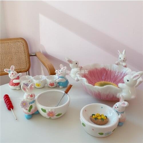 Bunny Series Egg Carton Bowl Fruit Plate Tableware Decoration