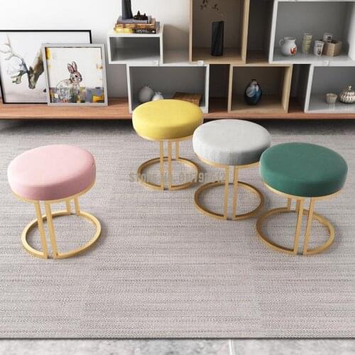 Nordic makeup stool sofa stool dressing stool makeup chair light luxury bedroom home dressing table stool net red shoe changing