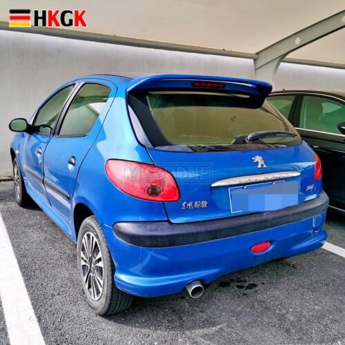 For Peugeot 206 Spoiler High Quality ABS Material Car Rear Wing Primer Rear Spoiler For Peugeot 206 207 Spoiler