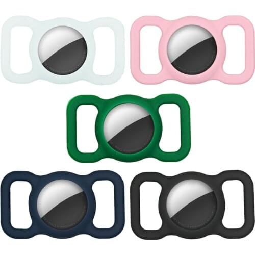 Luminous Pet Silicone-Protective Case for -Apple Airtag GPS Finder Dog Cat Collar Loop, Anti-Lost GPS Tracking Dog Cat