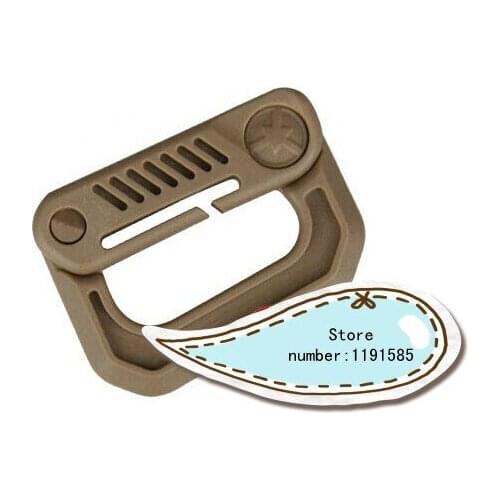 30pcs/Lot tactical buckle type D buckle Tan mount fast hanging mountaineering buckle for hunting climbing