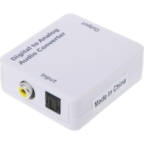 TV Optical SPDIF/Coaxial Digital to Analog Converter Headphone Out RCA L/R