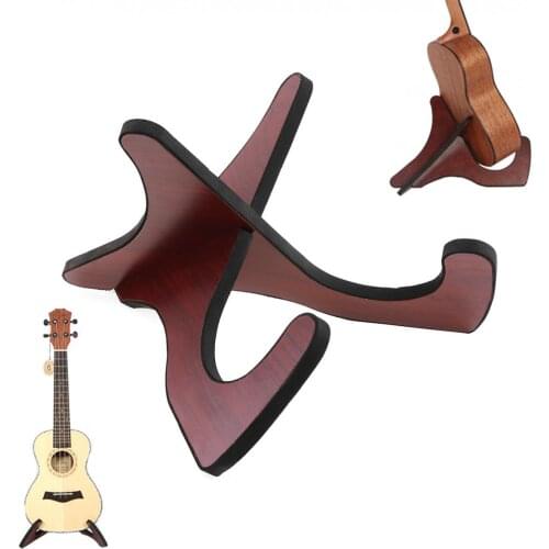 Ukulele Violin Wooden Foldable Holder Stand Collapsible Vertical Display Stand Rack Accessories