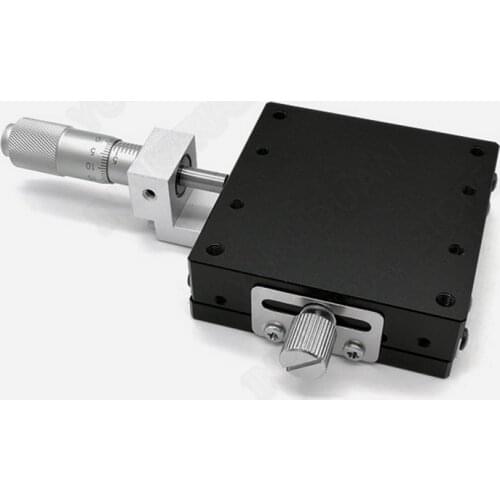 X Axis 60*60mm Manual Displacement Trimming Platform Linear Stage Mini High Precision Manual Micrometer Sliding Table LGX60-C