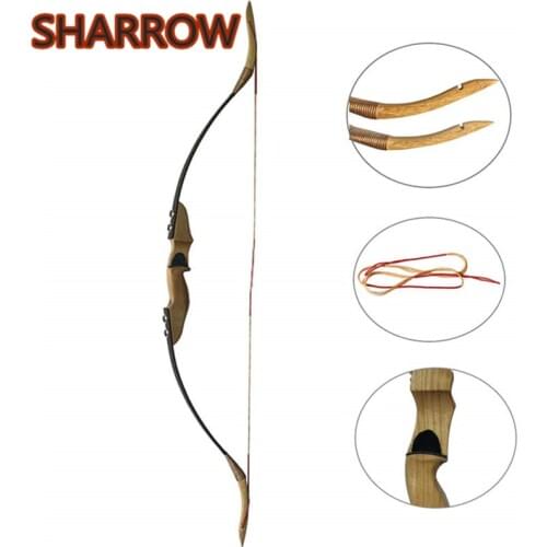 1pc 30-50lbs Taken down Bow Recurve Bow For Right Handed Archery 54" Traditional Handmade Bow For Shooting Practice Training