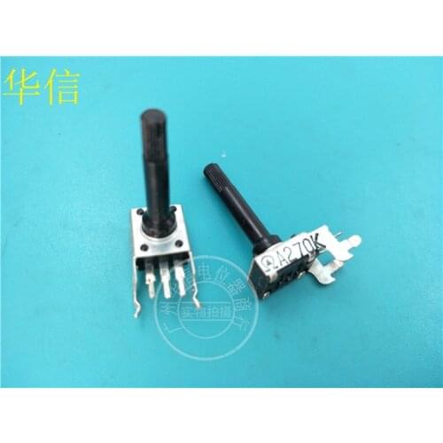 20pcs RK0936N Rotary Potentiometer A270K / Single Potentiometer / Shaft Diameter 4MM / Handle Length 20MM Flower Axis
