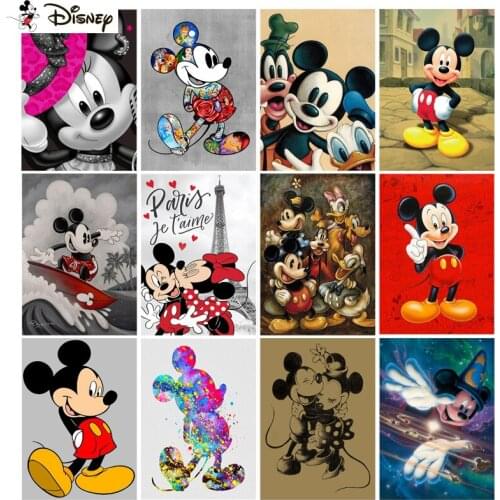 Disney Diamond Painting Cross Stitch "Cartoon Mickey Mouse" 5D DIY Diamond Embroidery Full Square/round Rhinestone Of Picture