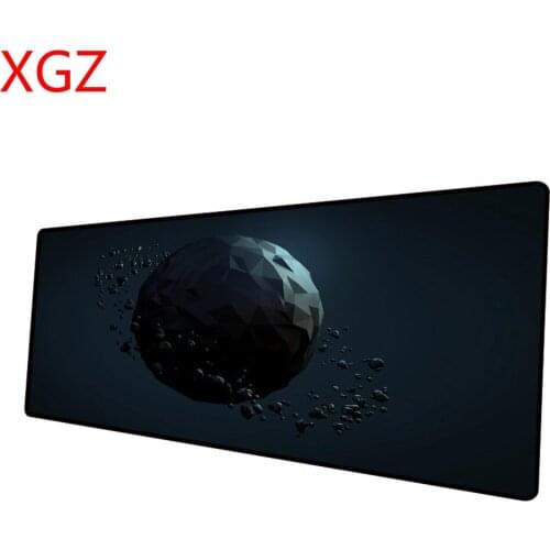 XGZ Large Mouse Pad Black Sphere Pattern Custom Mouse Pad Black Seam Office Computer Office Natural Rubber Non-slip Desk Mat