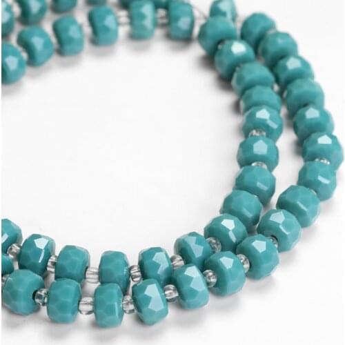 98 pcs /lot Candy Colors 8mm Crystal Glass Beads Wheel Beads for Jewelry Making Handmade Jewelry Diy Beads for Bracelet Making