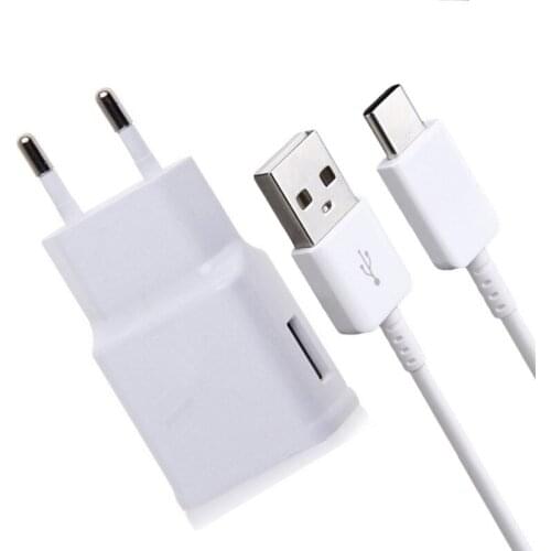 For Samsung Galaxy S10 S10E Fast Charger Plug Quick Charge Phone Charger For Samsung S10 S8 S9 Plus Note 8 9 Type C Data Cable