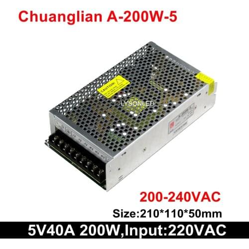 Chuangliang A-200W-5 200W High Quality LED Programmable Sign Display Power Supply
