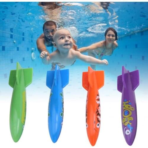 Children Diving Toy 4 Pcs PVC Children Diving Toys Kid Swim Kid Playing for Swimming Pool Training For Swimming Pool Equipment