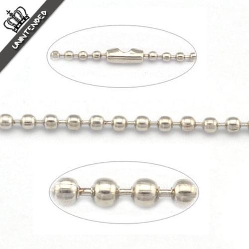 Diy accessories material handmade beaded 1.5mm 2.4mm beads white k chain