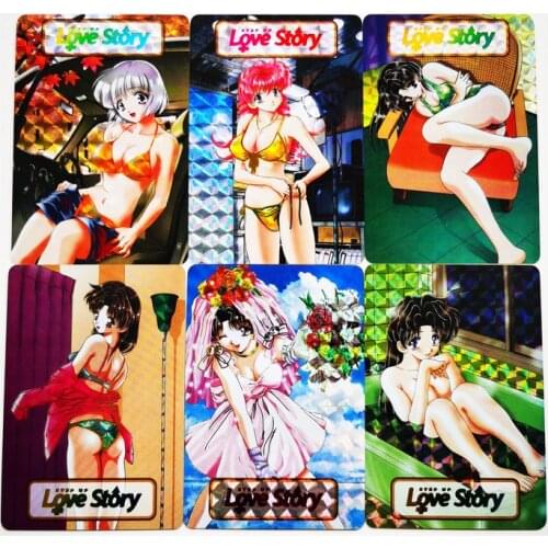 9pcs/set Couple Growth Diary Love Story Sexy Girls Refraction Bikini Toys Hobbies Hobby Collectibles Game Anime Collection Cards