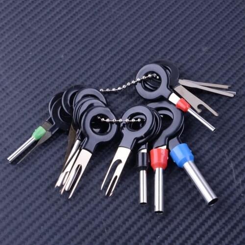 DWCX 18pcs Car Wire Terminal Removal Tool Electrical Wiring Crimp Connector Release Pin Puller Extractor Kit