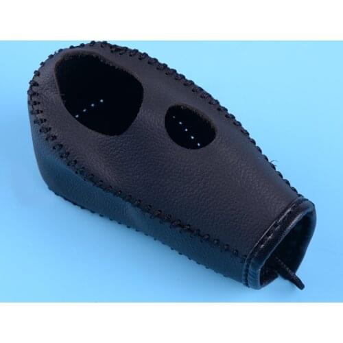 DWCX Car Black PU Hand-stitched Gear Shift Knob Cover Trim Stick Fit for Honda CRV CR-V 2007 2008 2009 2010 2011 LHD