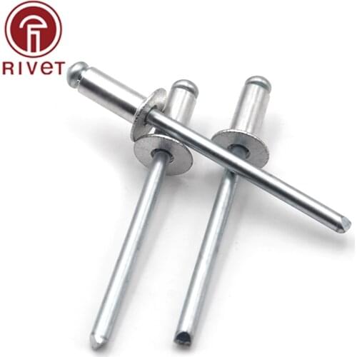 ISO 15978 4.8X21/22/23/24/25/30mm Aluminum Steel Pull Rivet Open Countersunk Type (Aluminum) Blind Rivet Pull Decoration Rivet