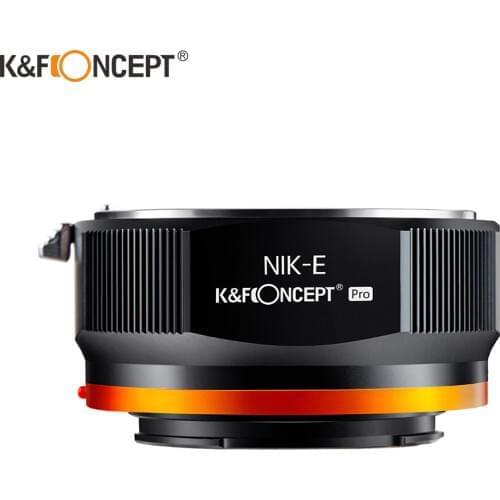 K&F Concept NIK Lens to NEX PRO E Mount Adapter for Nikon AI Lens to for Sony NEX E Mount Camera Lens Adapter