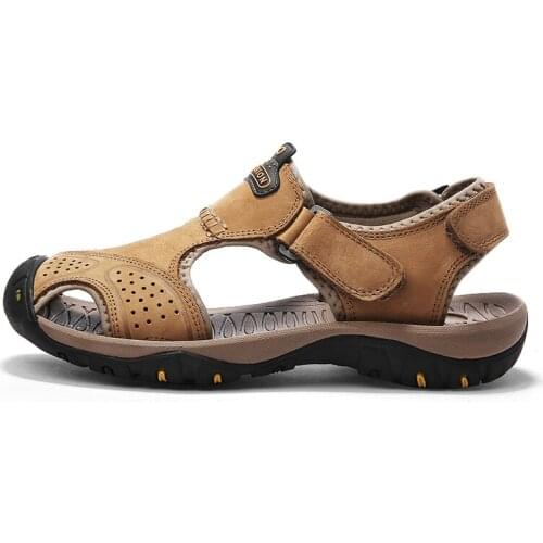 Kalorzze Men's Leather Sandals