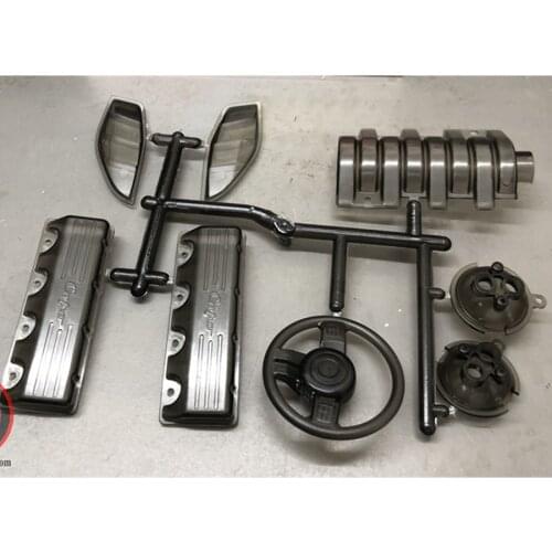 Capo Rc Crawler Toys Car 1/8 Scale Wranglerr JKMAX Model Truck Motor Steering Wheel Transparent Plastic Accessories JK MAX Parts