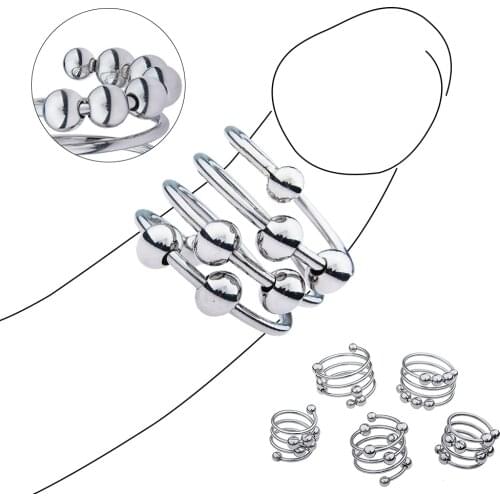 Penis Ring Stainless Rings Head Glan Stimulating Adult Product Male Sex Toys Metal Ring Adult Sex Toys for Men Delay Ejaculation