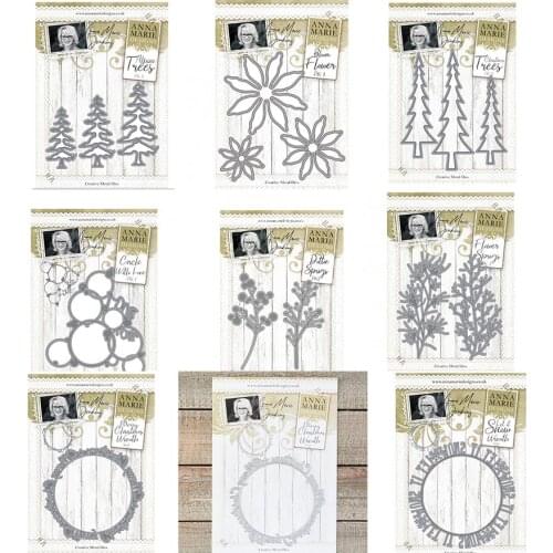 Metal Cutting Dies Trees for DIY Scrapbooking Album Paper Cards Decorative Crafts Embossing Die Cuts