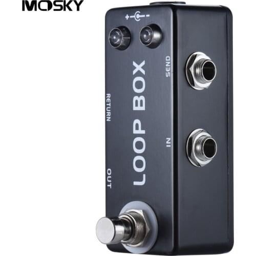 MOSKY Loop Box Mini Electric Guitar Pedal Effects Pedal Music True Bypass Looper Route Pedals Guitar Effect Processor