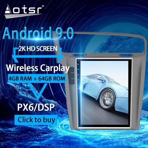 For VW Volkswagen Golf 7 Radio tape Android Multimedia 2013-2016 Navi Head unit Tesla Car Audio Stereo Player Autoradio No 2din