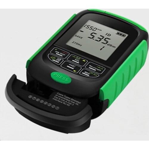 New Free Shipping 4 In1 Li-Lion Battery Optical Power Meter Visual Fault Locator Network Cable Test Optical Fiber Tester VFL