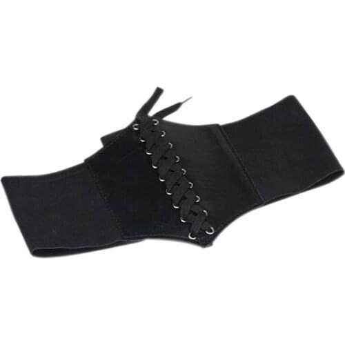 Newly Women Corset Wide PU Leather Slimming Body Belt Elastic High Waist Shaping Girdle Bands Belts