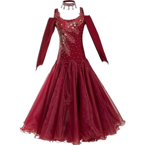 Ballroom dance competition dresses standard ballroom dress waltz dance dress for ballroom dancing swing dress long ball gown